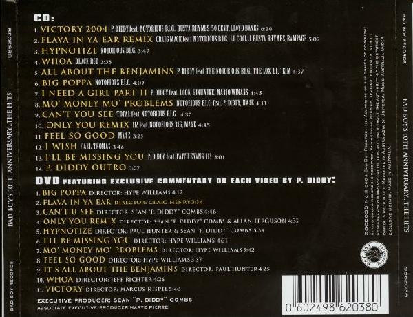 Bad Boy's 10th AnniversaryThe Hits (2004, CD) - Discogs