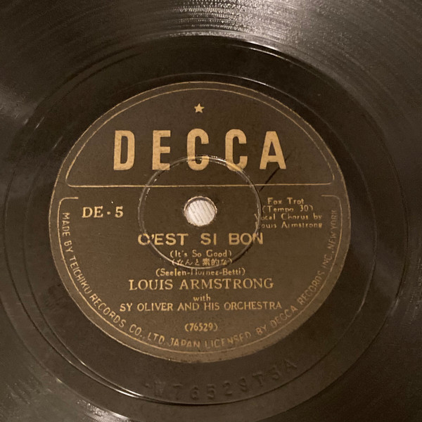Louis Armstrong And His Orchestra – La Vie En Rose / C'Est Si Bon 