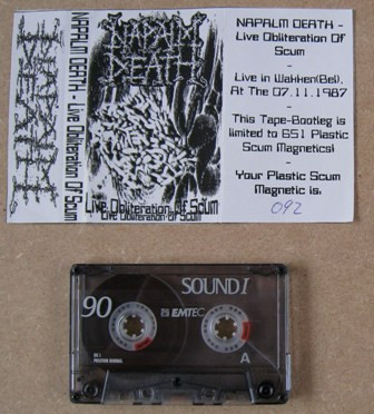 DISTRO - Napalm Death - Scum Live Obliterations CD