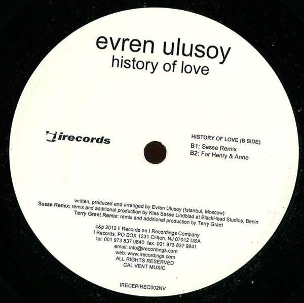 télécharger l'album Evren Ulusoy - History Of Love