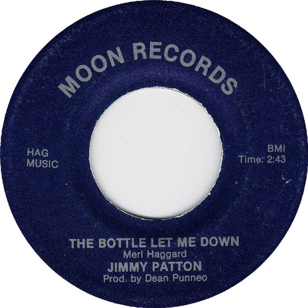 Jimmy Patton The Bottle Let Me Down バイナル 45 Record Moon 1984 海外 即決