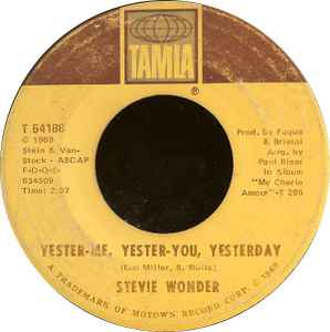 Stevie Wonder - Yester-Me, Yester-You, Yesterday album cover