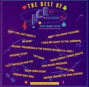 Various - The Best Of Ace Records  Volume 2 The R&B Hits album cover