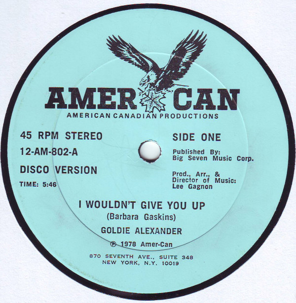 Album herunterladen Goldie Alexander - I Wouldnt Give You Up