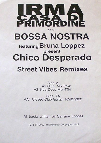 Bossa Nostra Featuring Bruna Loppez – Chico Desperado