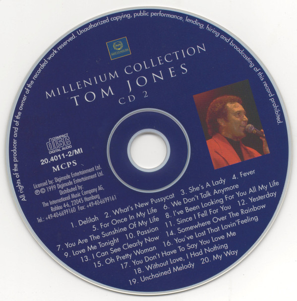 lataa albumi Tom Jones - Millenium Collection