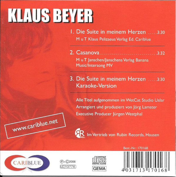 descargar álbum Klaus Beyer - Die Suite In Meinem Herzen