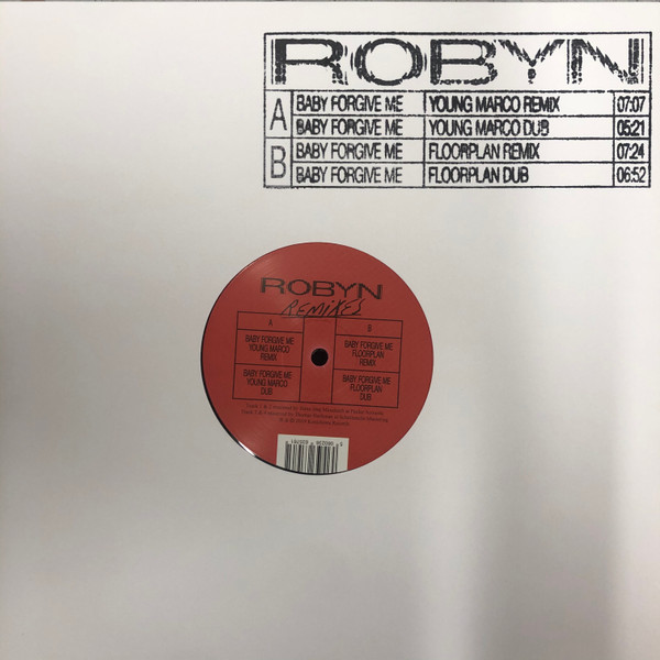 Kan ikke lide Økonomi Meningsløs Robyn – Baby Forgive Me (Remixes) (2020, Vinyl) - Discogs