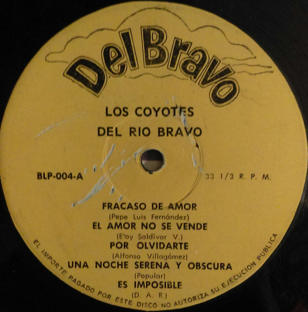 télécharger l'album Los Coyotes Del Rio Bravo - Los Coyotes Del Rio Bravo