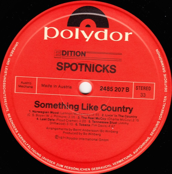 lataa albumi Spotnicks - Something Like Country