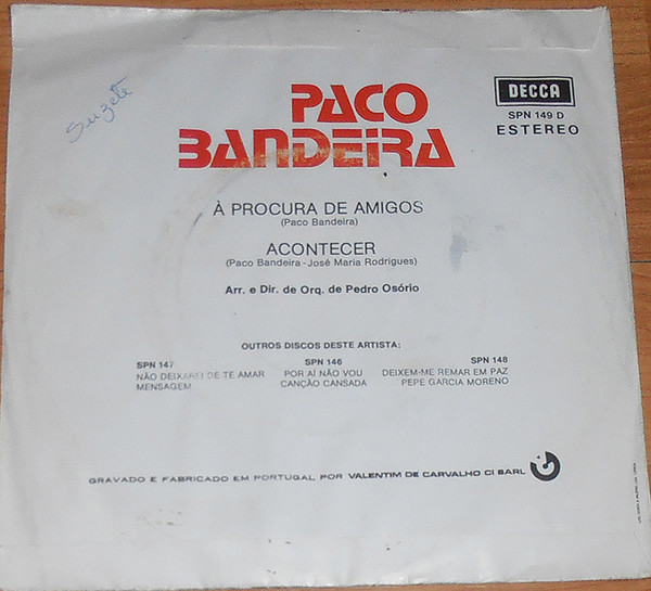 ladda ner album Paco Bandeira - À Procura De Amigos Acontecer