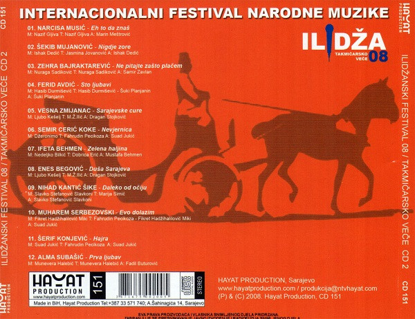 last ned album Various - Ilidžanski Festival 08 Takmičarsko Veče CD 2