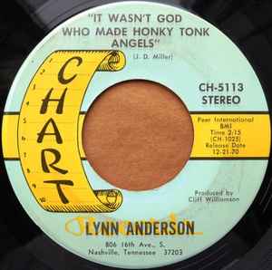 Lynn Anderson - It Wasn't God Who Made Honky Tonk Angels album cover
