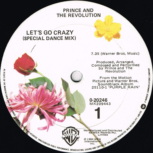Prince And The Revolution – Let's Go Crazy (Special Dance Mix