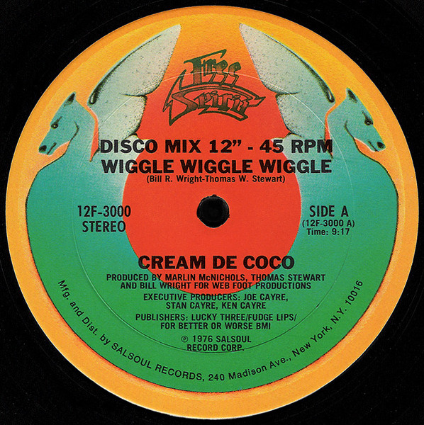 Cream De Coco – Wiggle Wiggle Wiggle / Disco Strut (1976, Vinyl