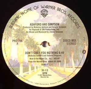 Ashford And Simpson Don t Cost You Nothing It Seems To Hang On