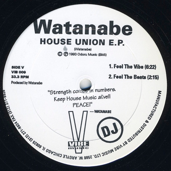 Watanabe – House Union E.P. (1993, Vinyl) - Discogs