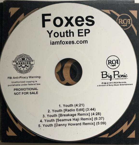 Foxes – Youth EP (2014, CDr) - Discogs