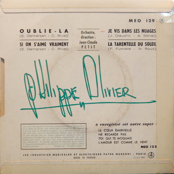 descargar álbum Philippe Olivier - Oublie La