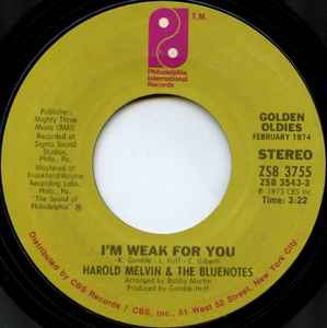 I'm Weak For You / The Love I Lost (Part 1) (Vinyl, 7