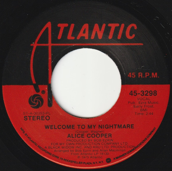 Alice Cooper – Welcome To My Nightmare (1975, PL - Plastic