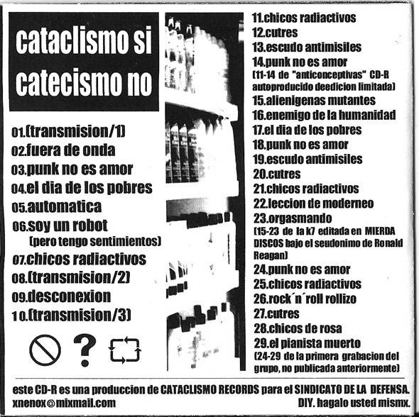 lataa albumi Anticonceptivass - Cataclismo Sí Catecismo No