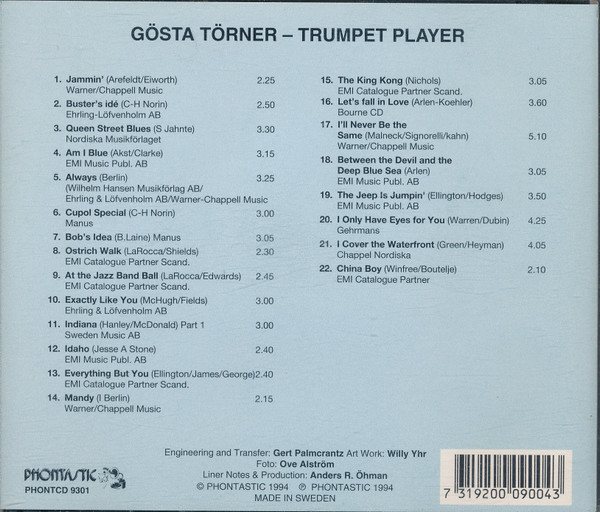 last ned album Gösta Törner - Trumpet Player