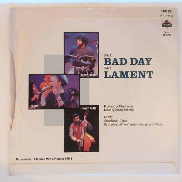 last ned album Carmel - Bad Day