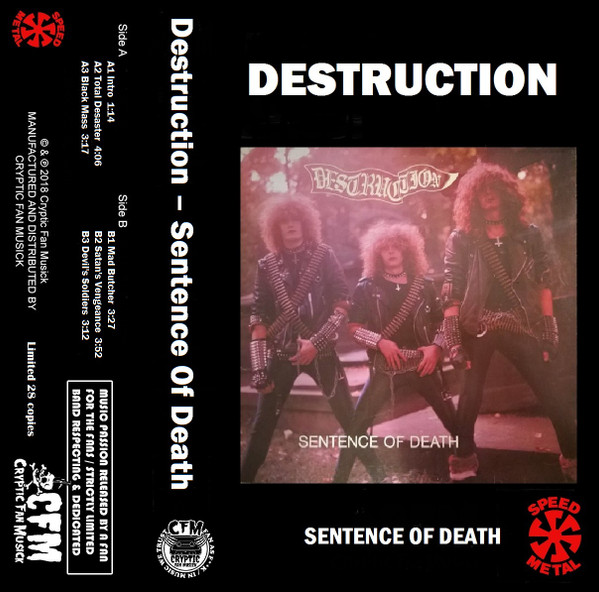 Destruction – Sentence Of Death (Cassette) - Discogs