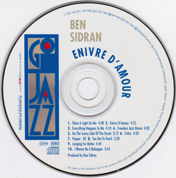 last ned album Ben Sidran - Enivre DAmour