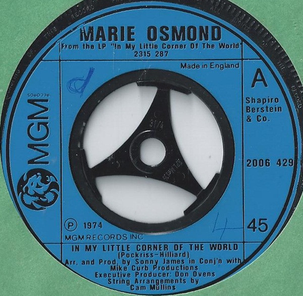 Marie Osmond – In My Little Corner Of The World (1974, Vinyl