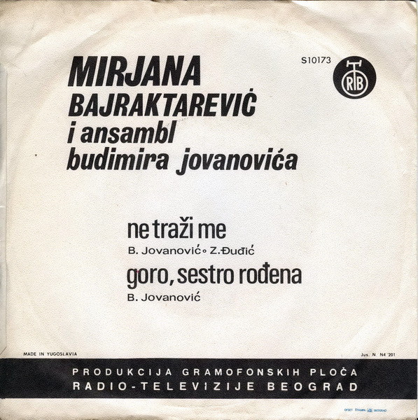 descargar álbum Mirjana Bajraktarević - Ne Traži Me