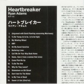Ryan Adams - Heartbreaker | Releases | Discogs