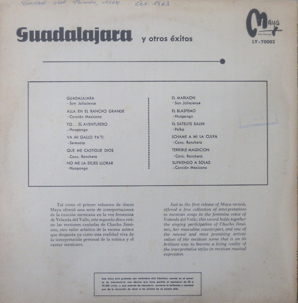 Album herunterladen Chucho Jimenez - Guadalajara