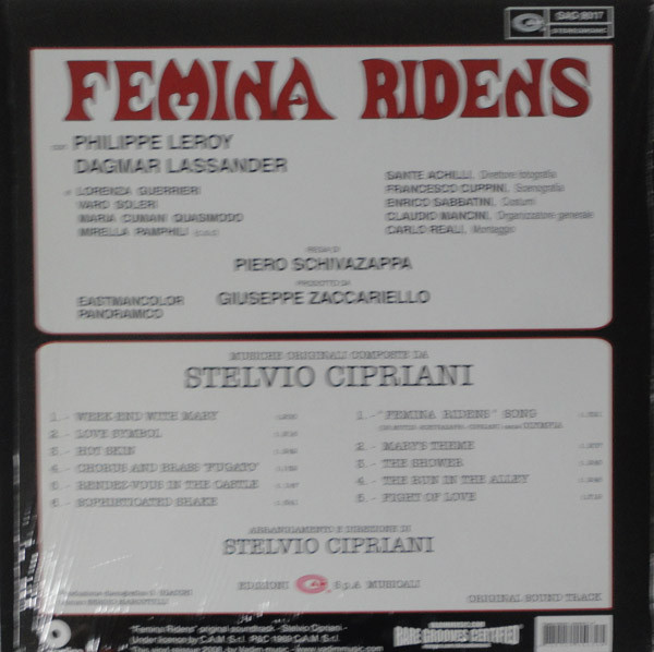 Stelvio Cipriani – Femina Ridens (Colonna Sonora Originale) (2008 