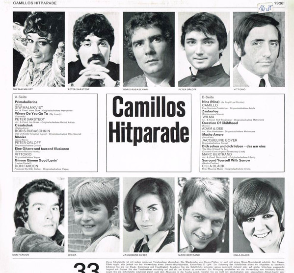 télécharger l'album Various - Camillos Hitparade