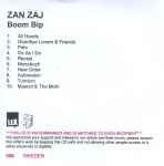 Cover of Zan Zaj, , CDr