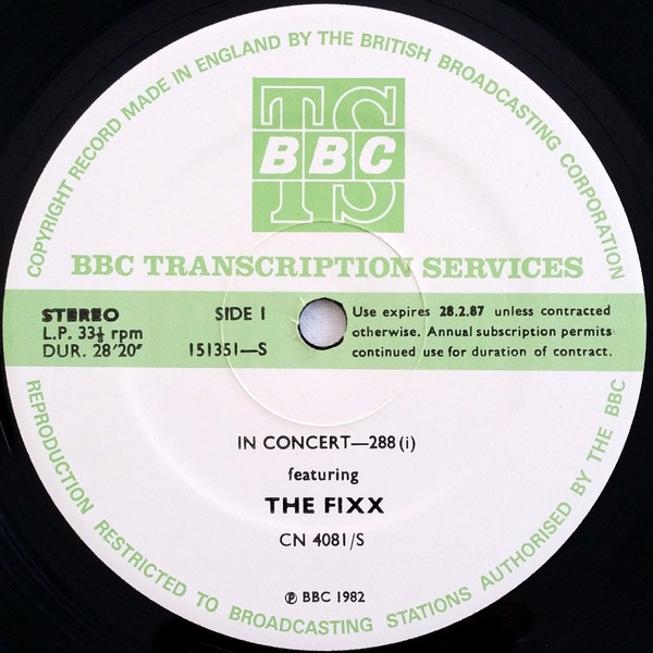 The Fixx / Girlschool – In Concert-288 (1982, Vinyl) - Discogs