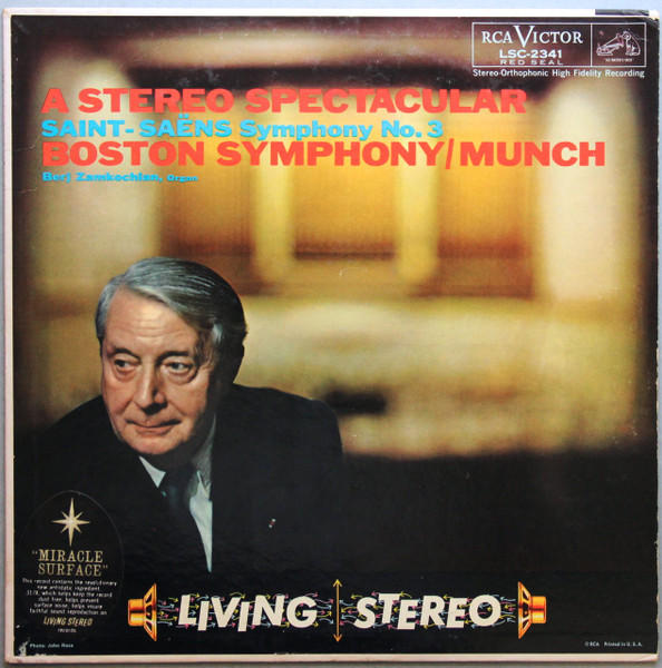 Saint-Saëns / Munch Conducting Boston Symphony Organist Berj Zamkochian ...