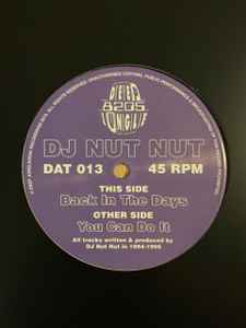 DJ Nut Nut - You Can Do It / Back in the Days album cover