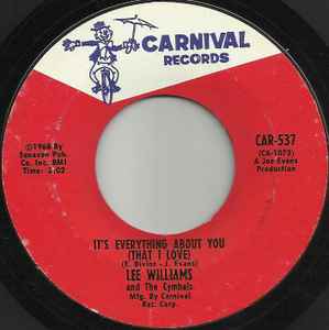 It's Everything About You (That I Love) / Please Say It Isn't So - Lee Williams and The Cymbals