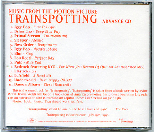 Trainspotting (Music From The Motion Picture) (1996, CD) - Discogs
