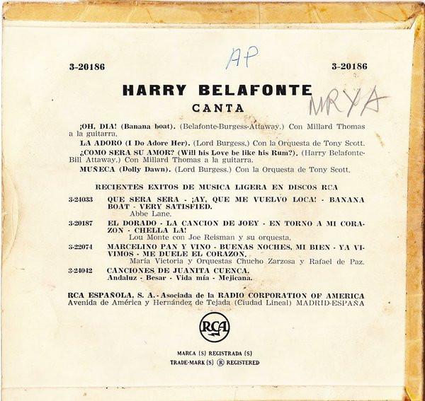baixar álbum Belafonte - Banana Boat Y Otras Canciones