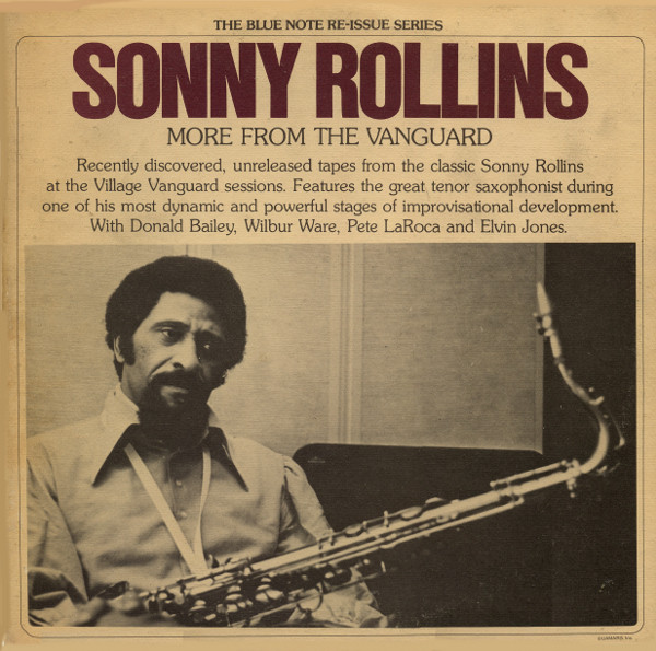 Sonny Rollins – More From The Vanguard (1975, Vinyl) - Discogs