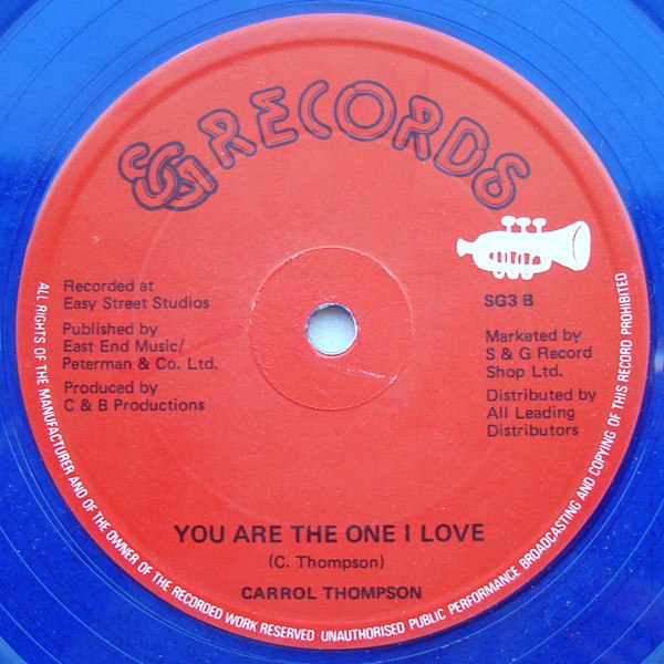 Carrol Thompson - Hopelessley Without You / You Are The One I Love | S & G Records (SG3) - 2