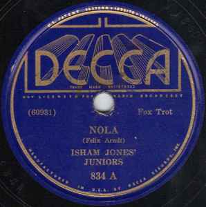 Isham Jones' Juniors - Nola / Fan It album cover