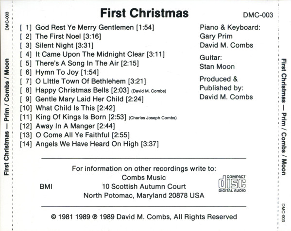 last ned album Gary Prim, David M Combs, Stan Moon - First Christmas