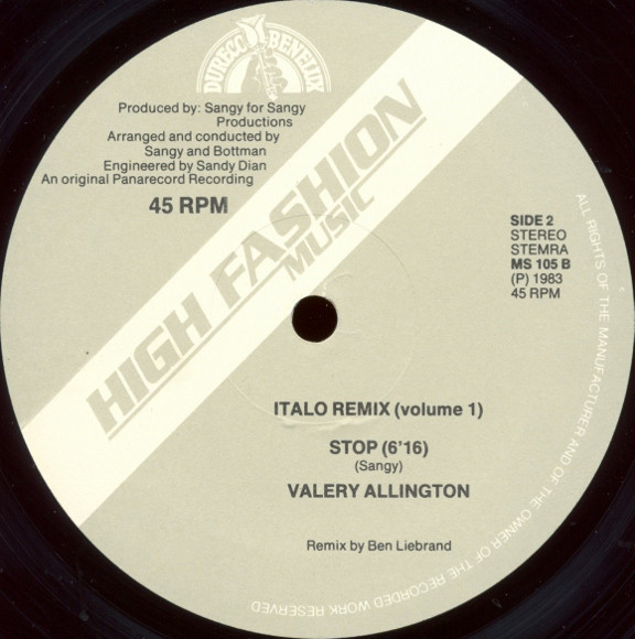 Various - Italo Remix (Volume 1) | High Fashion Music (MS 105) - 4