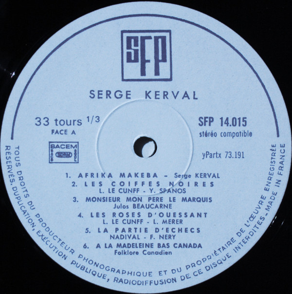 télécharger l'album Serge Kerval - Trois Mouettes Qui Volent