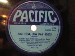 Ivory Joe Hunter And His Band - Blues At Midnight / High Cost, Low Pay Blues album cover